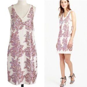 J. Crew Embroidered Linen Tank Dress